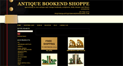 Desktop Screenshot of antiquebookendshoppe.com