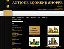 Tablet Screenshot of antiquebookendshoppe.com